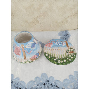 Yankee Candle Laundry Day Large Jar Candle Shade Topper & Plate